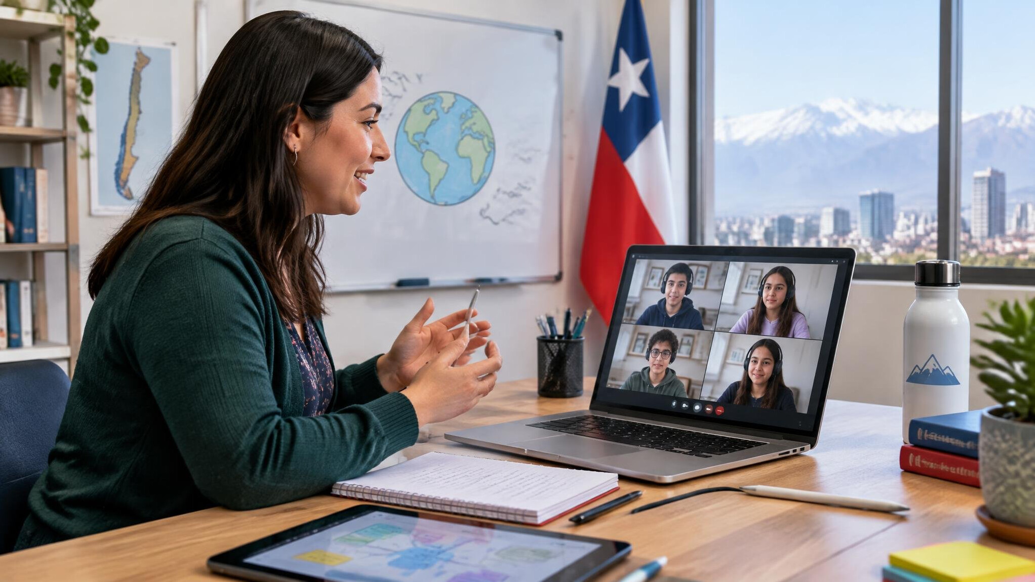 woman teaching class